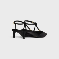 CELINE KITTEN T-BAR STRAP PUMP in VELVET
