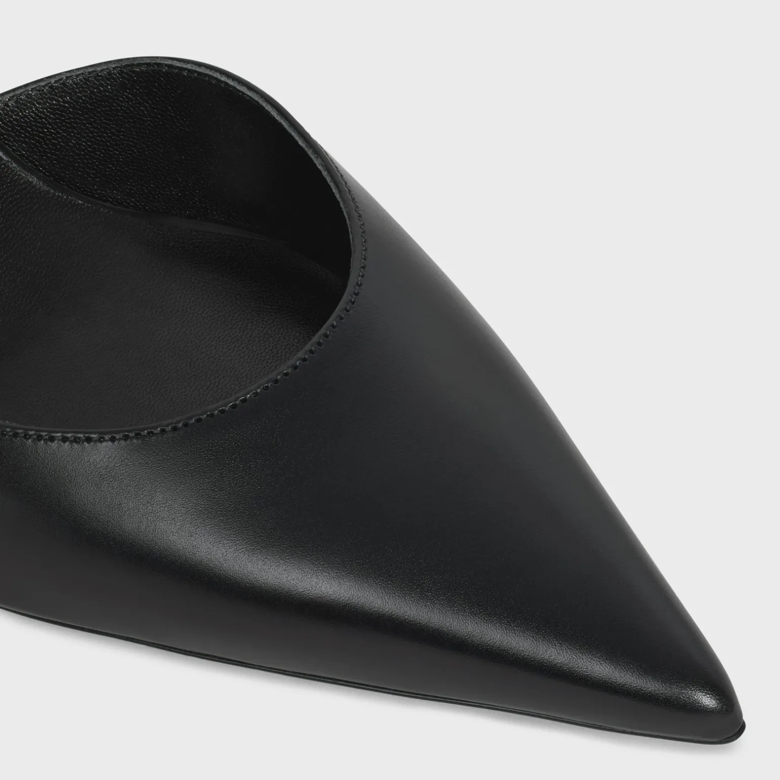 CELINE KITTEN TRIOMPHE STRAP PUMP in CALFSKIN