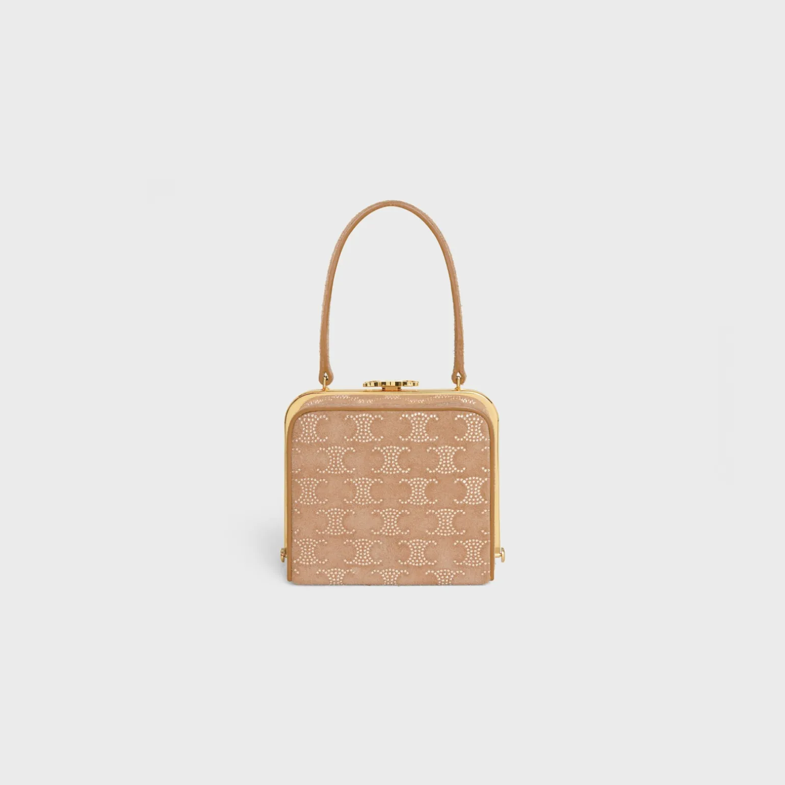 CELINE LANA MINAUDIERE in SUEDE CALFSKIN WITH TRIOMPHE STRASS