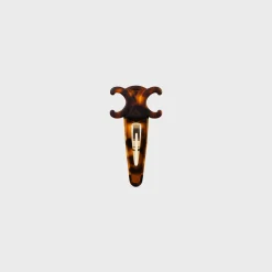 Celine Large Snap Hair Clip in Acetate and Steel
