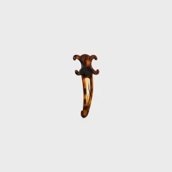 Celine Large Snap Hair Clip in Acetate and Steel