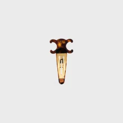 Celine Large Snap Hair Clip in Acetate and Steel