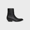 CELINE LEON ZIPPED BOOT in Shiny calfskin