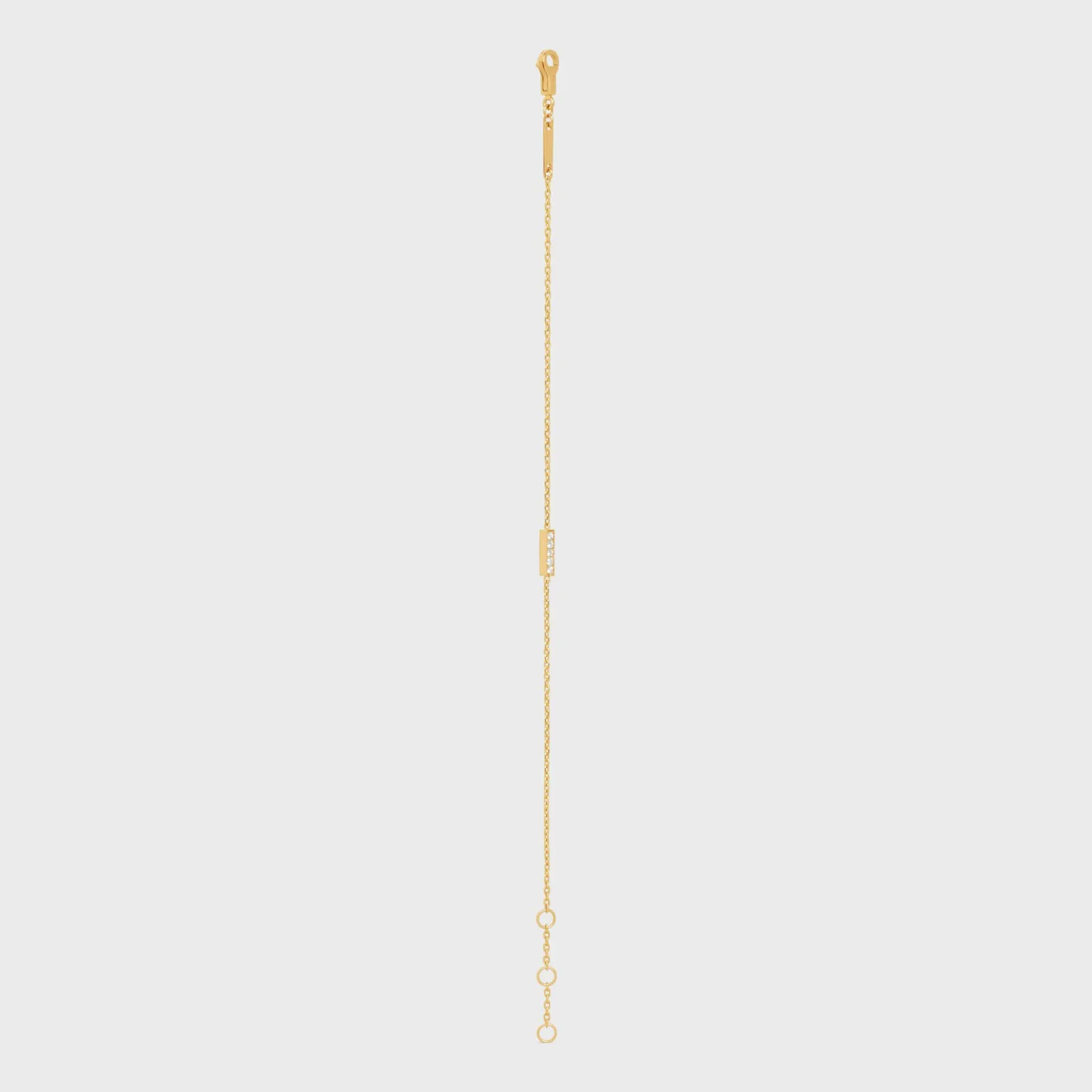 Celine Line Bracelet in Yellow Gold and Diamonds