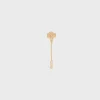 Celine Line Double Earring in Yellow Gold and Diamonds