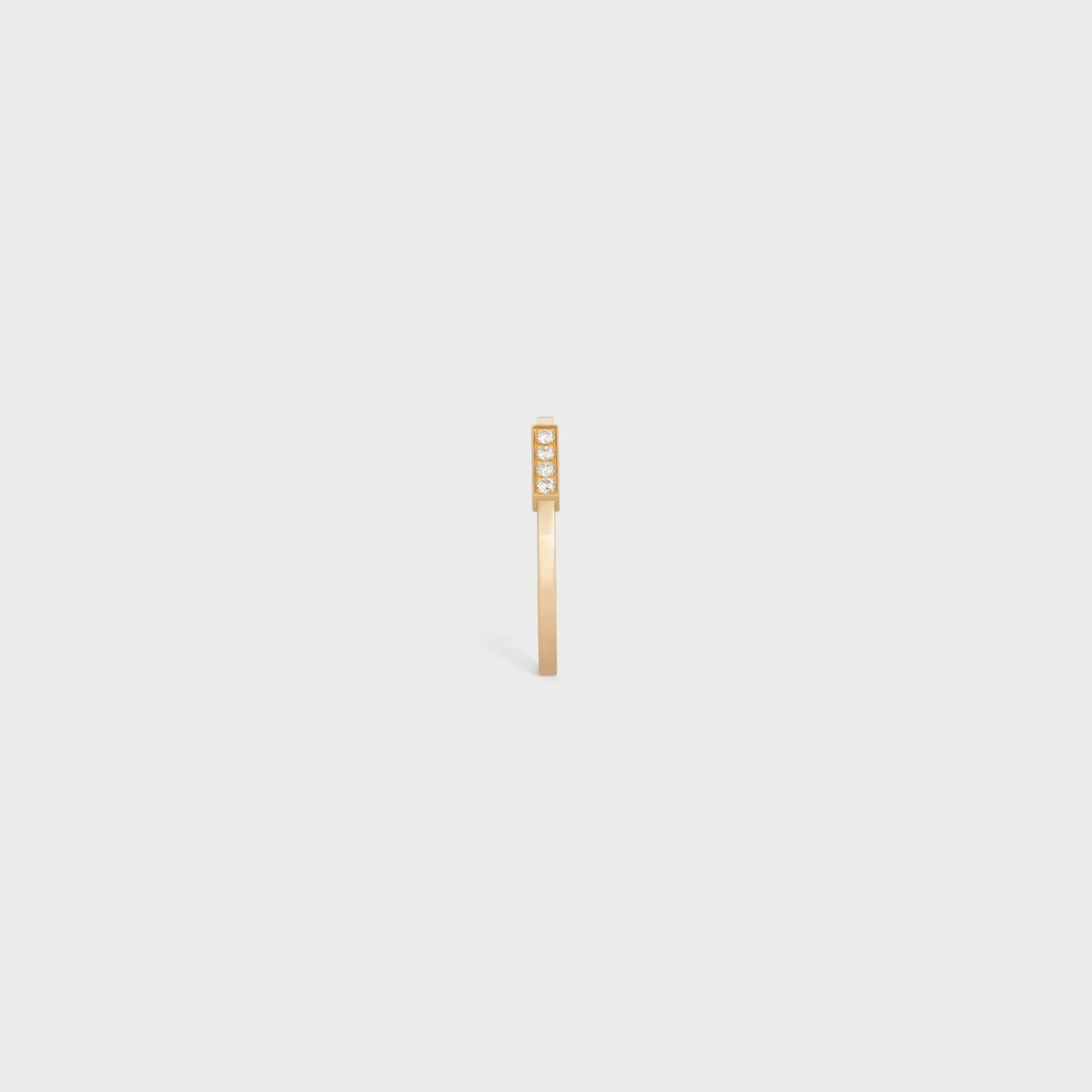 Celine Line Ring in Yellow Gold and Diamonds