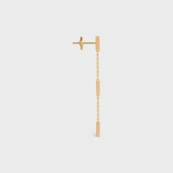 Celine Line Triple Earring in Yellow Gold and Diamonds