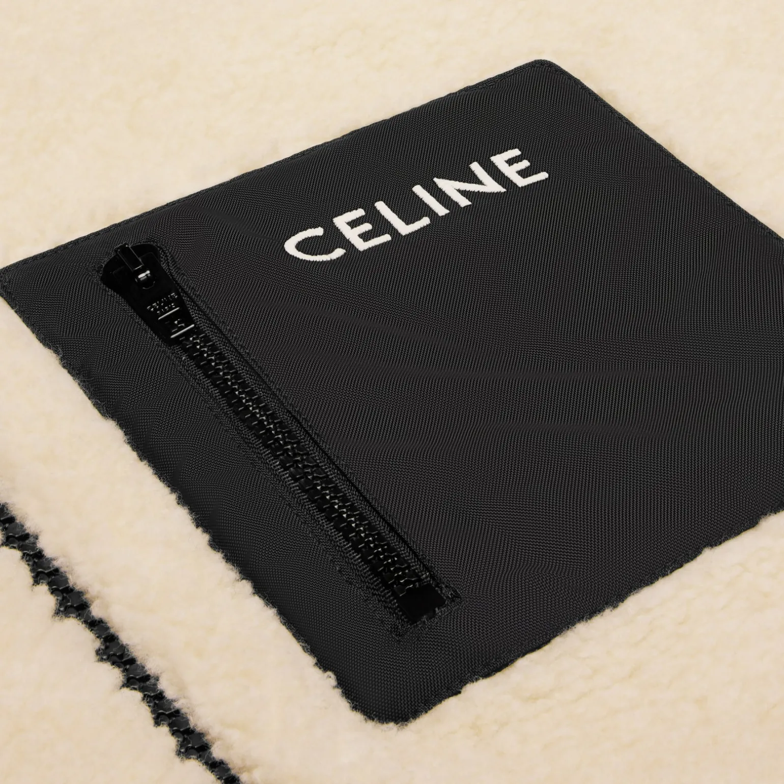 celine loose jacket in jersey fleece