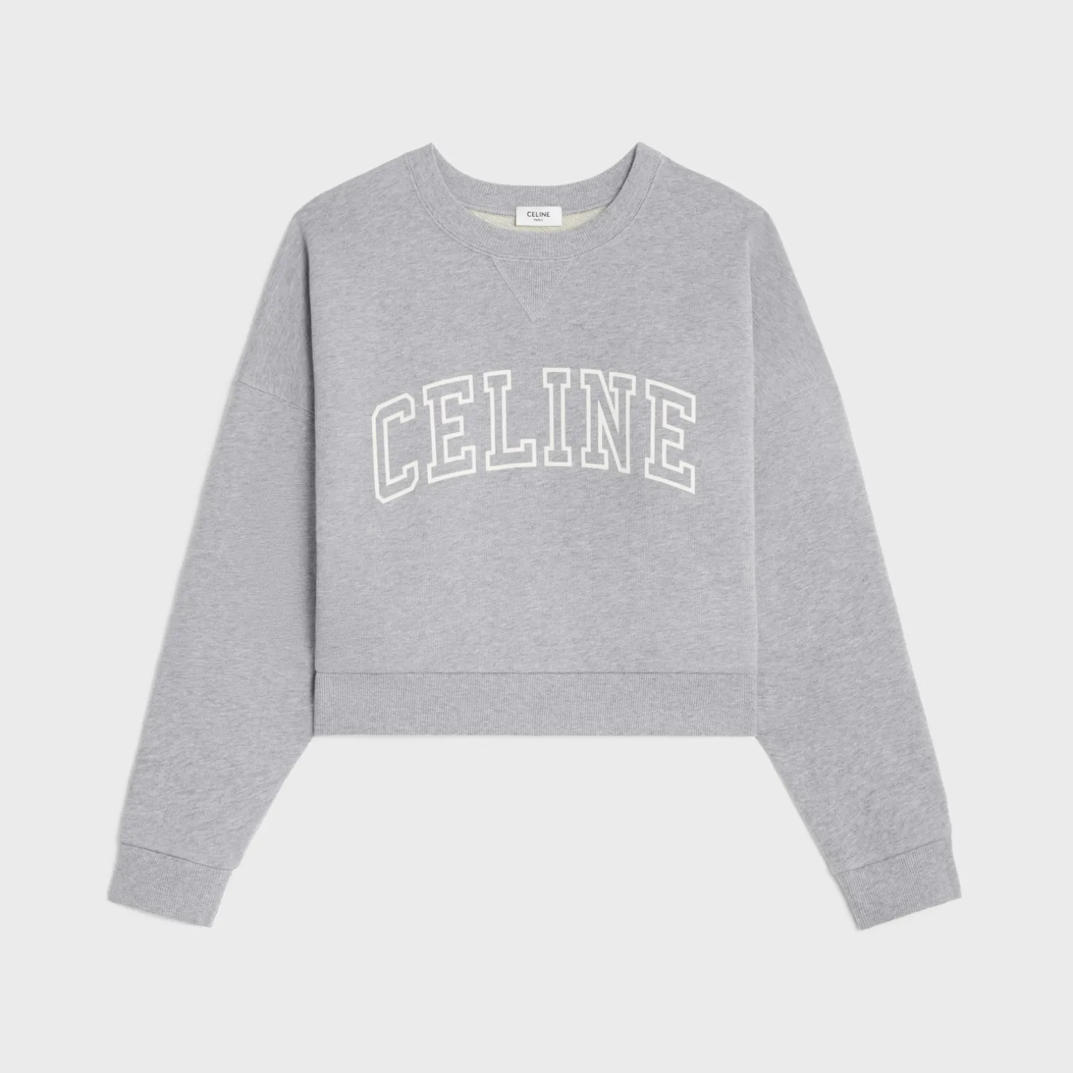 celine loose sweatshirt in cotton fleece