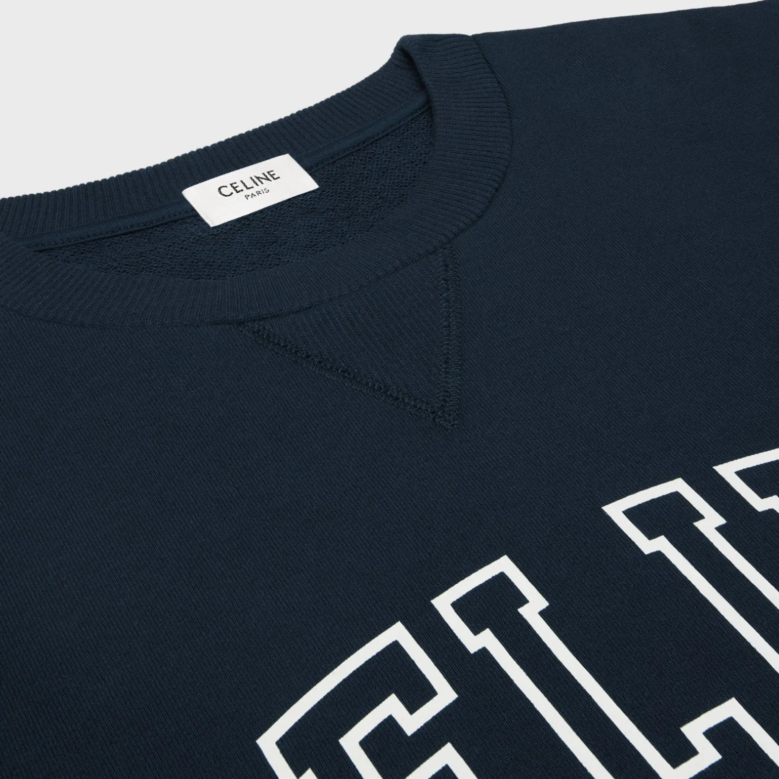 celine loose sweatshirt in COTTON FLEECE