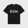 celine loose t-shirt in cotton jersey