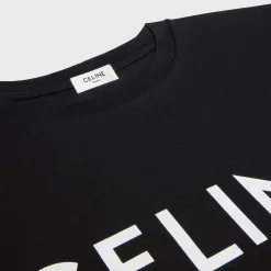 CELINE LOOSE T-SHIRT IN COTTON JERSEY