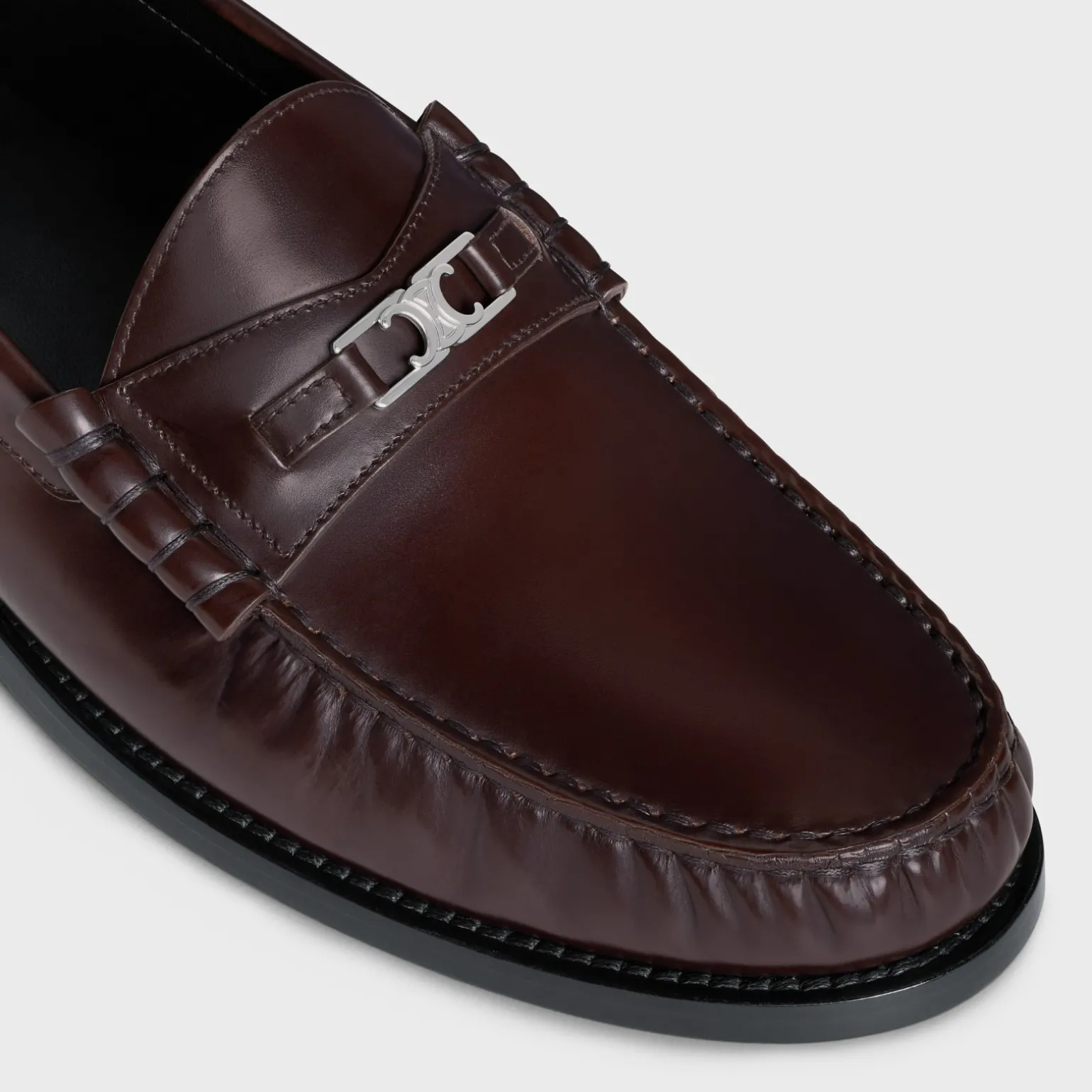 CELINE LUCO Triomphe Loafer in POLISHED BULL