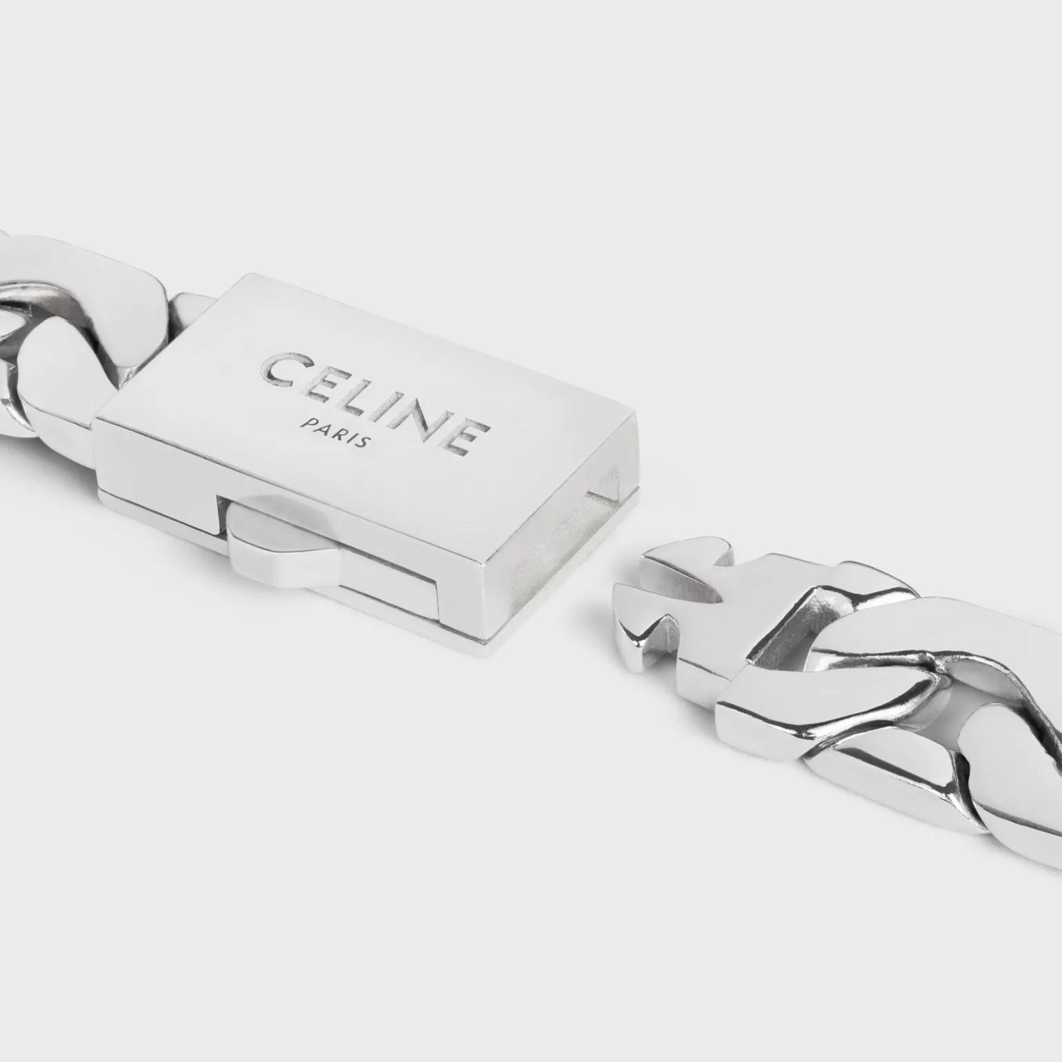 Celine Mesh Bracelet in Sterling Silver with Rhodium finish