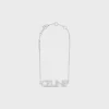 Celine Monochroms Strass Bracelet in Brass with Rhodium Finish and Crystals