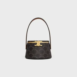 CELINE NINA MINAUDIERE in LAMBSKIN WITH TRIOMPHE CANVAS PRINT AND CALFSKIN