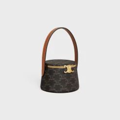 CELINE NINA MINAUDIERE in LAMBSKIN WITH TRIOMPHE CANVAS PRINT AND CALFSKIN