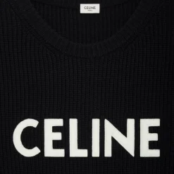 celine oversized sweater in ribbed wool
