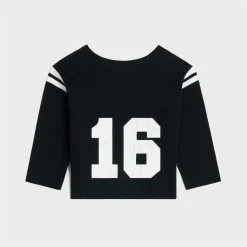 celine paris boxy t-shirt in cotton jersey