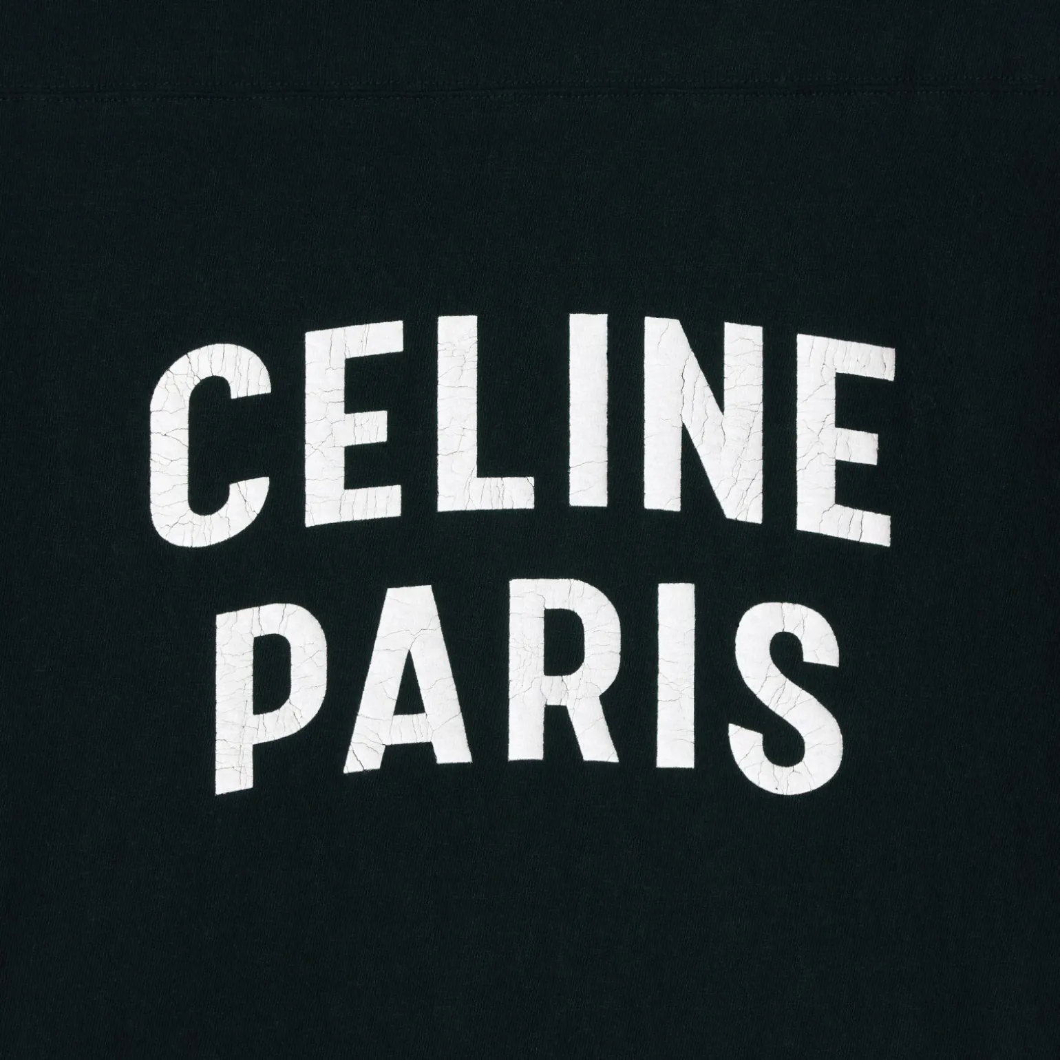 celine paris boxy t-shirt in cotton jersey