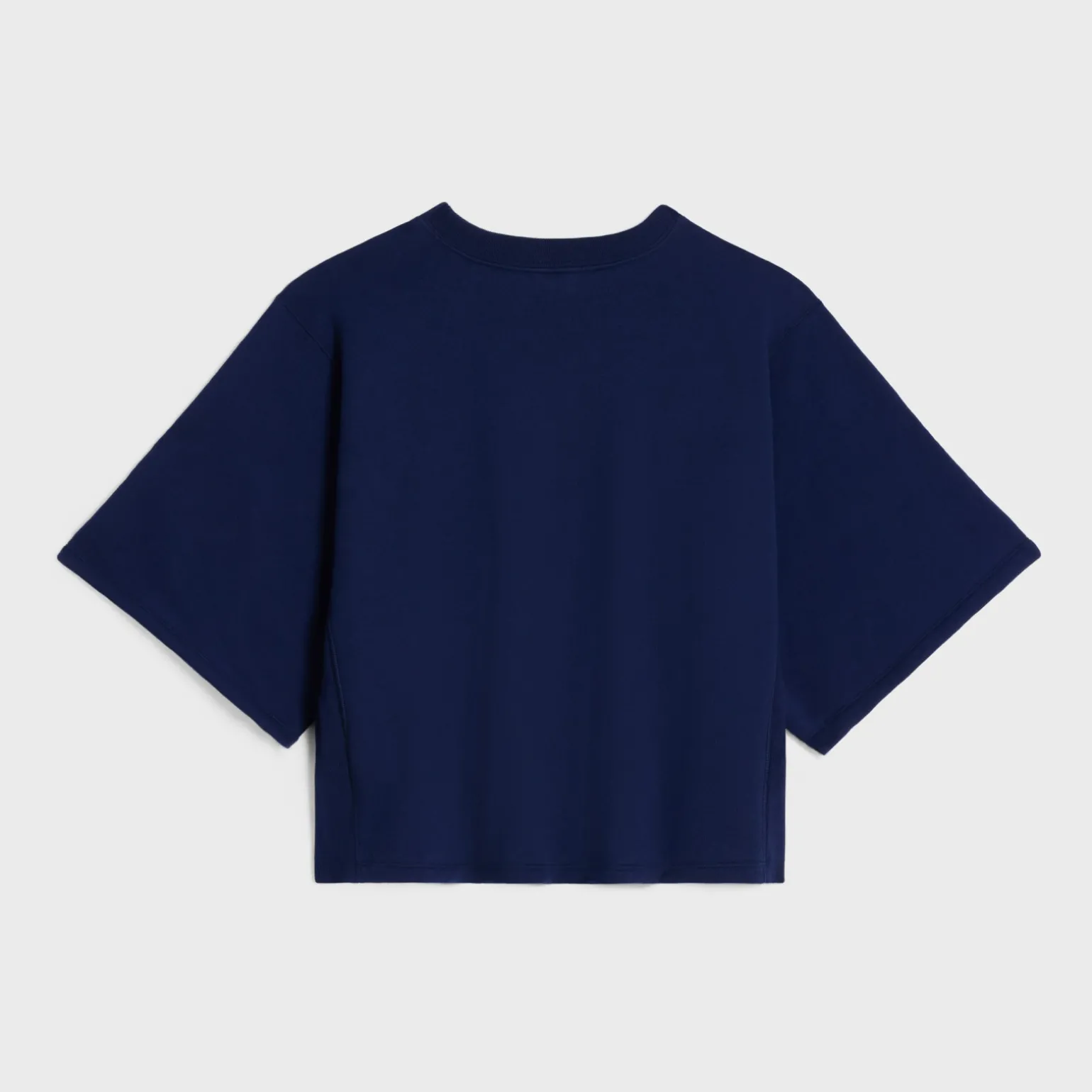 celine paris loose sweatshirt in cotton fleece