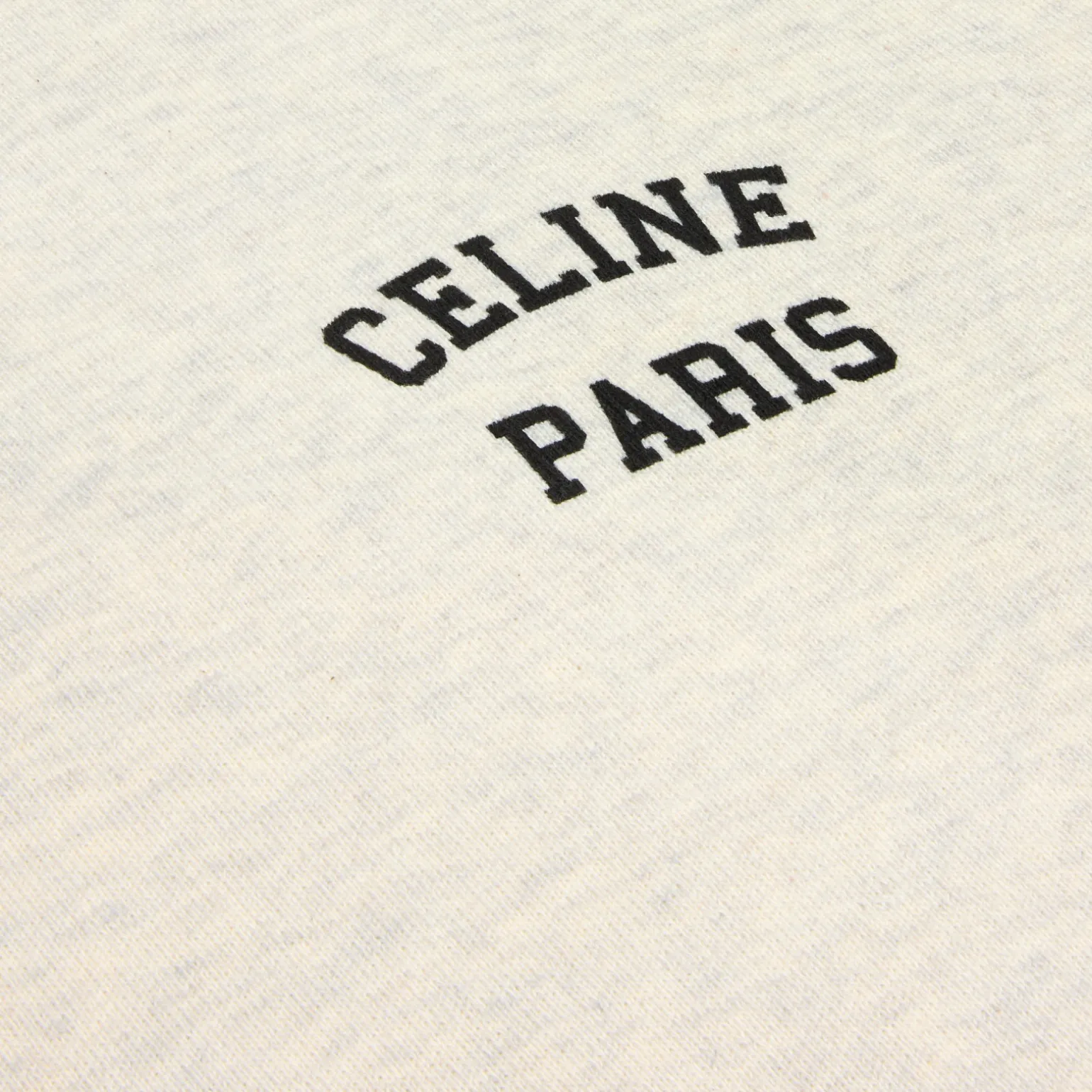 celine paris loose sweatshirt in cotton fleece