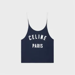 celine paris tank top in cotton jersey