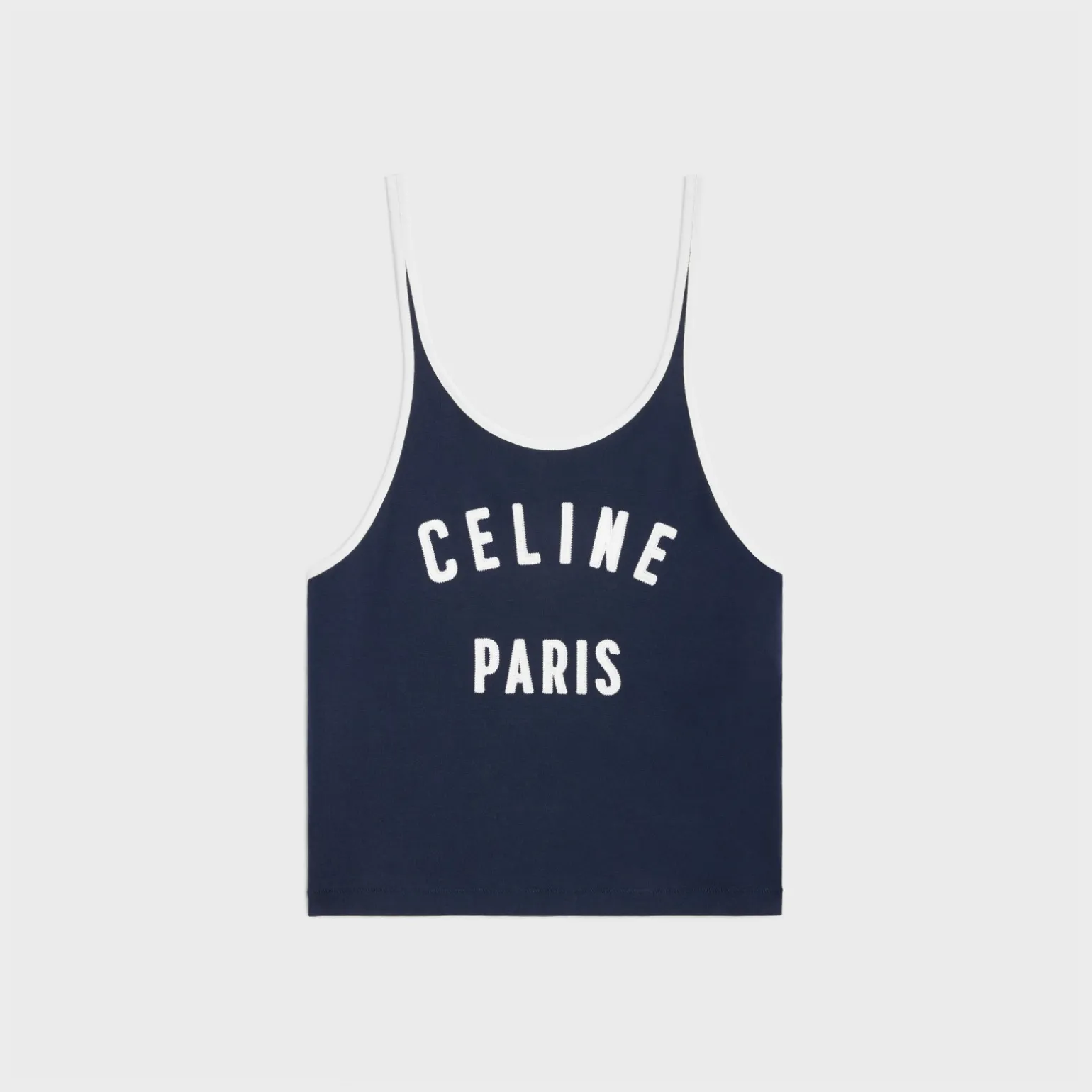 celine paris tank top in cotton jersey