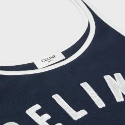 celine paris tank top in cotton jersey