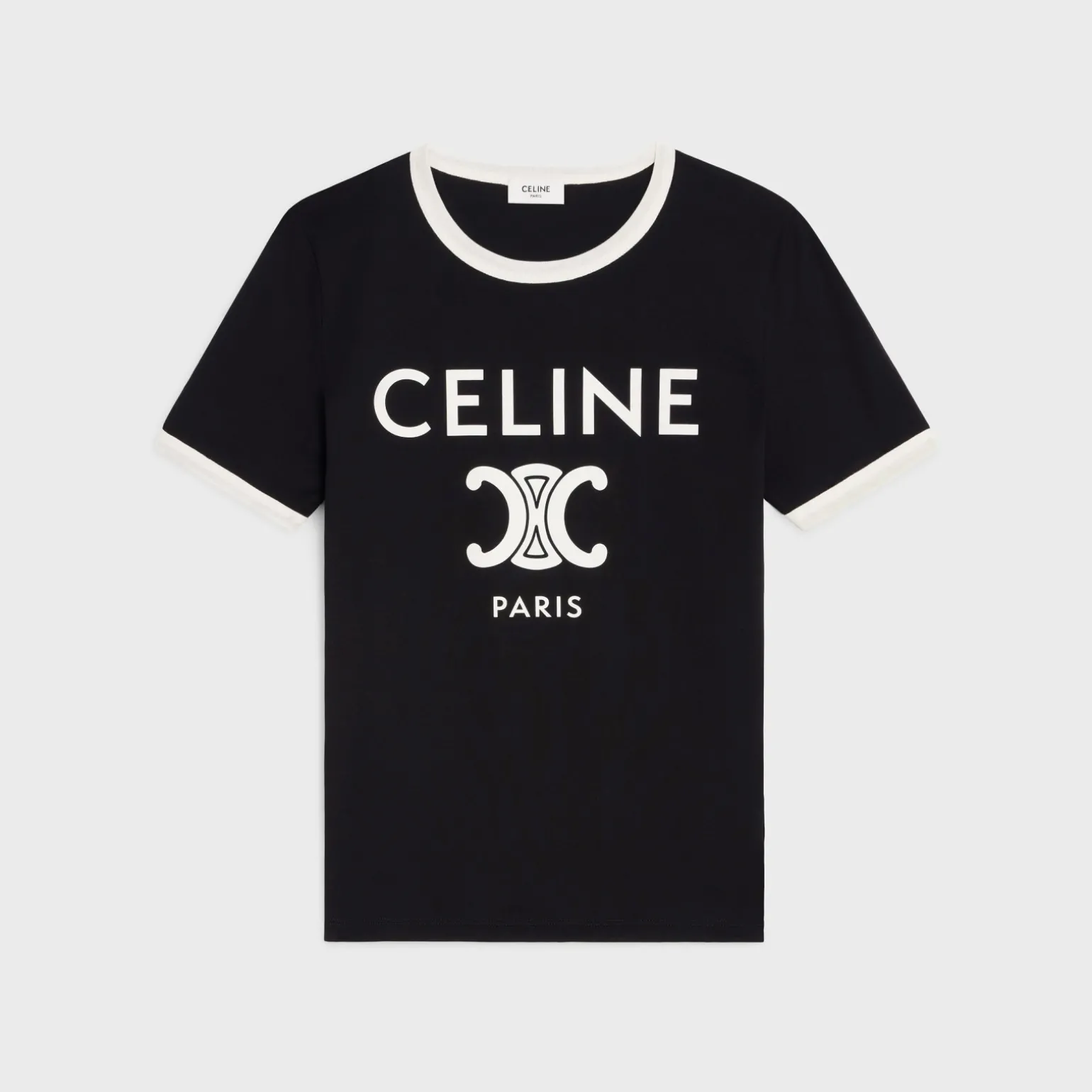 CELINE PARIS T-SHIRT IN COTTON JERSEY