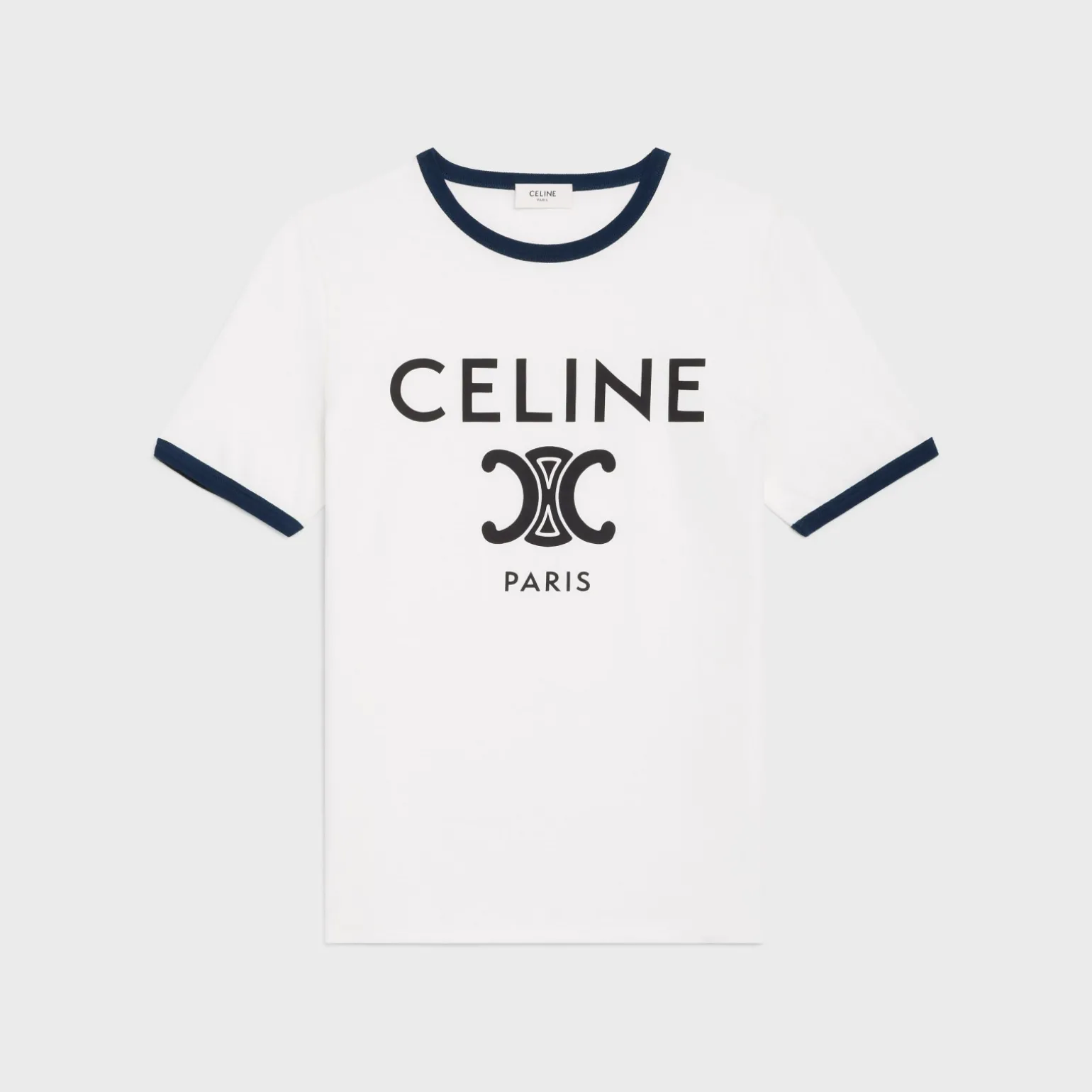 celine paris t-shirt in cotton jersey