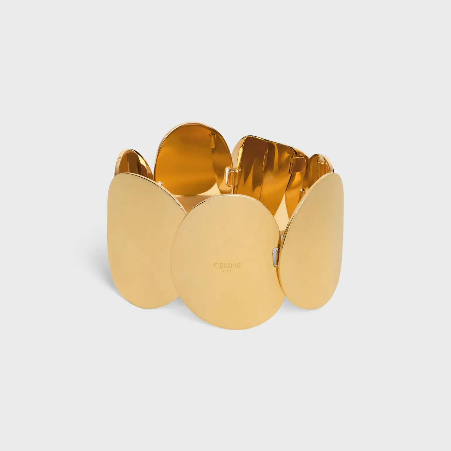 Celine Petale Bracelet in Brass with Gold Finish