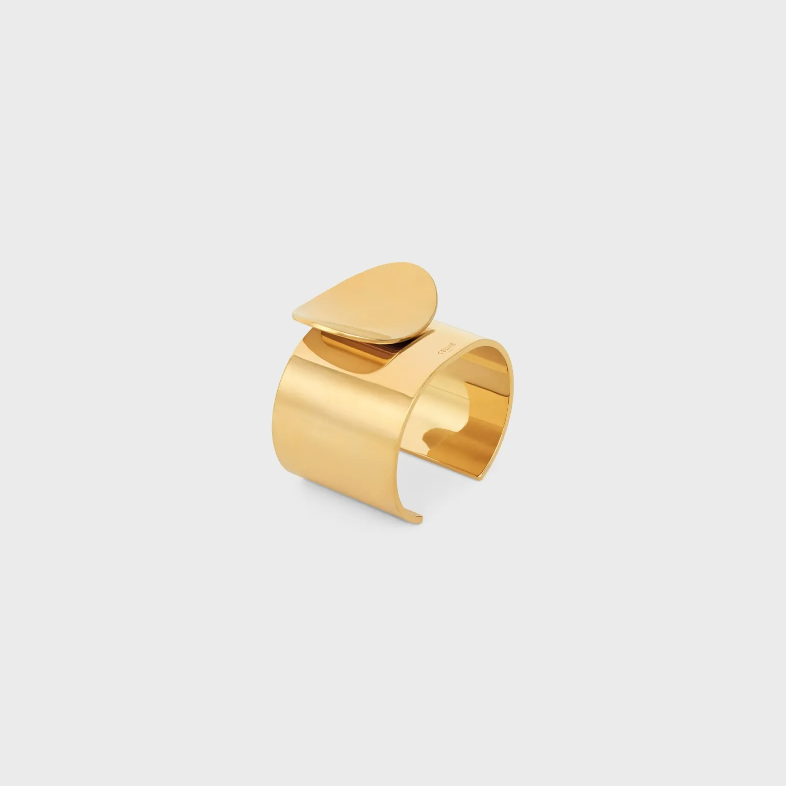 Celine Petale Cuff in Brass with Gold Finish