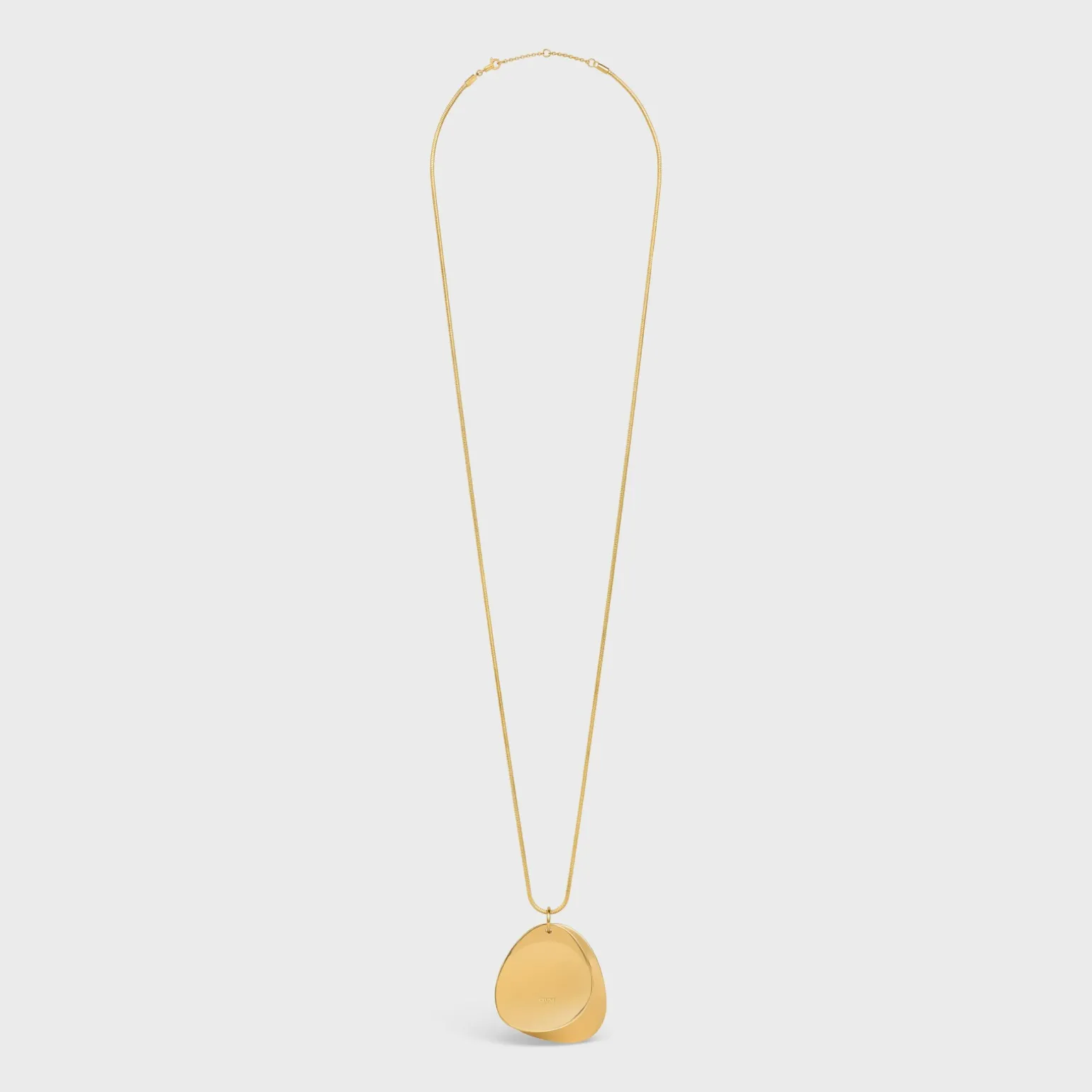 Celine Petale Necklace in Brass with Gold Finish
