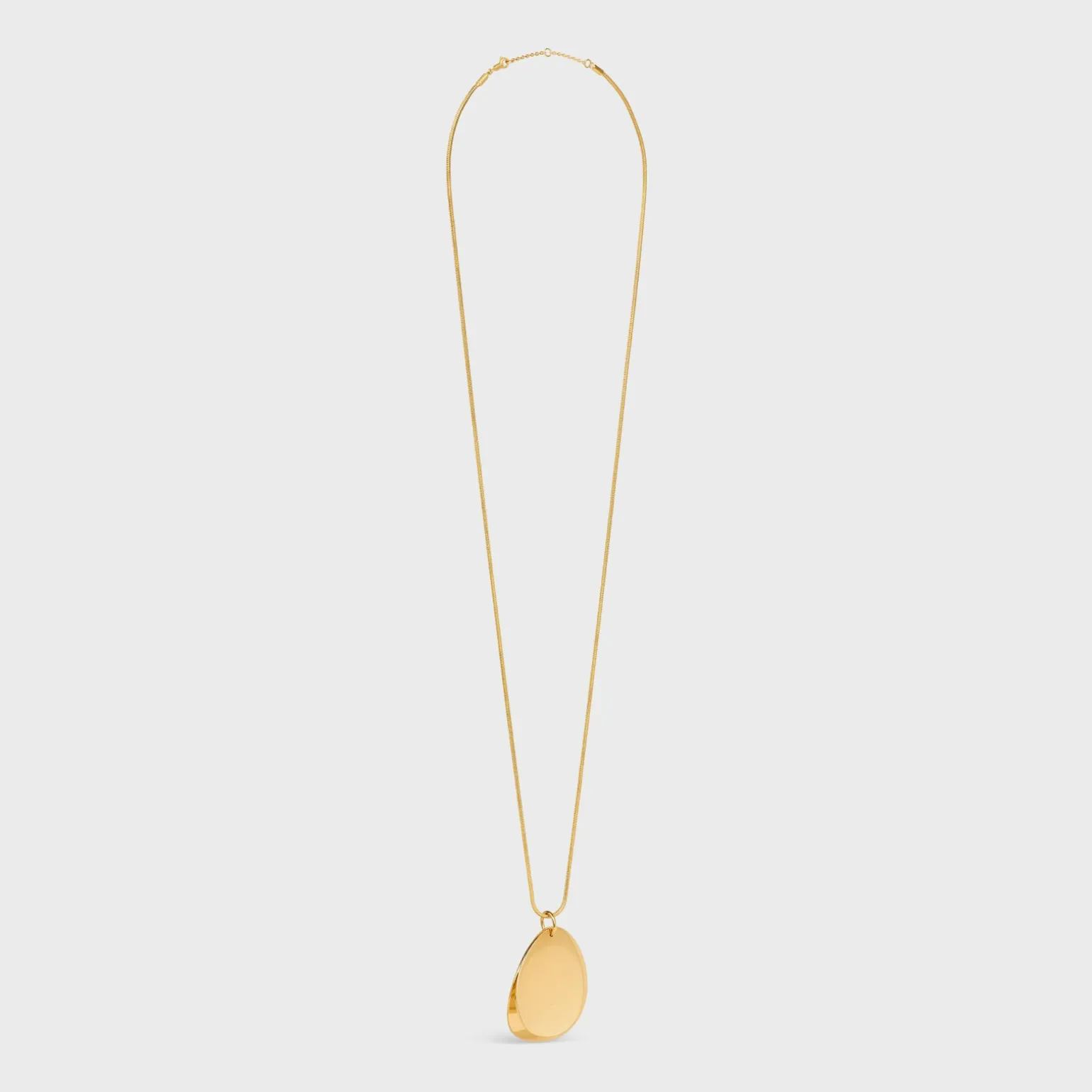 Celine Petale Necklace in Brass with Gold Finish