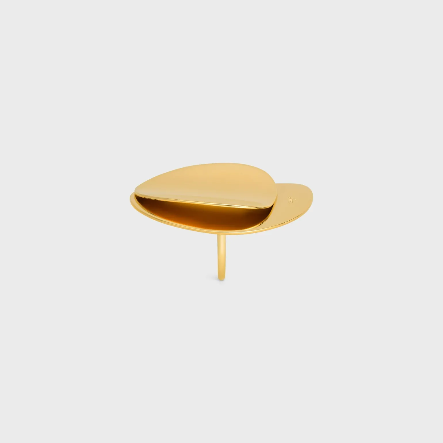 Celine Petale Ring in Brass with Gold Finish