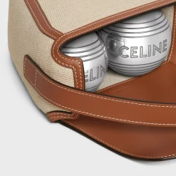 CELINE PETANQUE GAME IN TEXTILE AND CALFSKIN