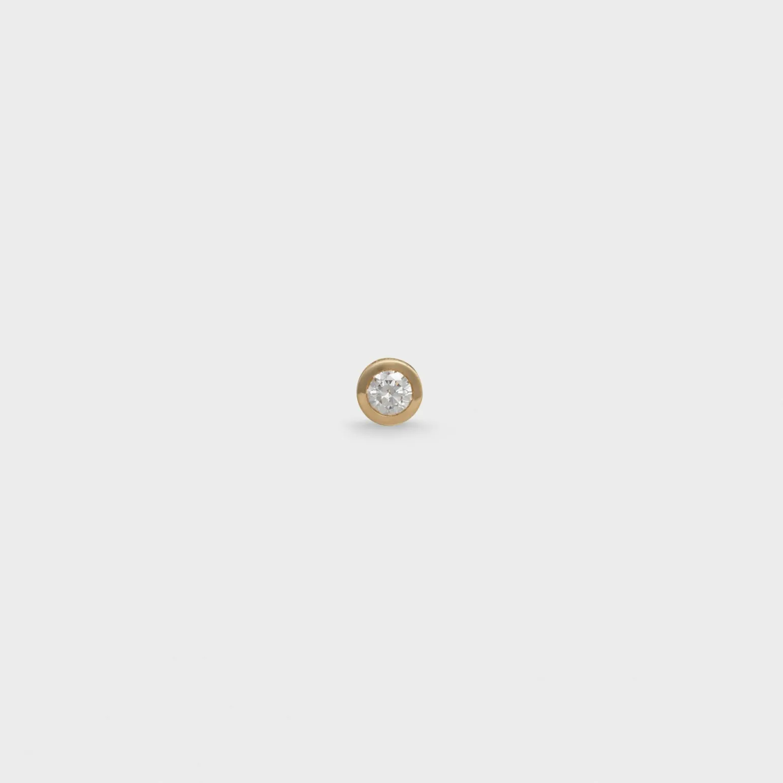 Celine Sentimental Brillant Stud in Yellow Gold and Diamond