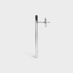 Celine Sentimental Straight Earring in White Gold and Diamond