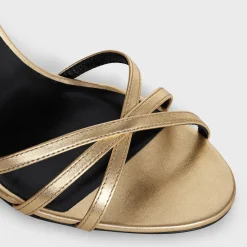 CELINE SOIR SANDAL in LAMINATED CALFSKIN