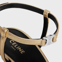 CELINE SOIR SANDAL in LAMINATED CALFSKIN