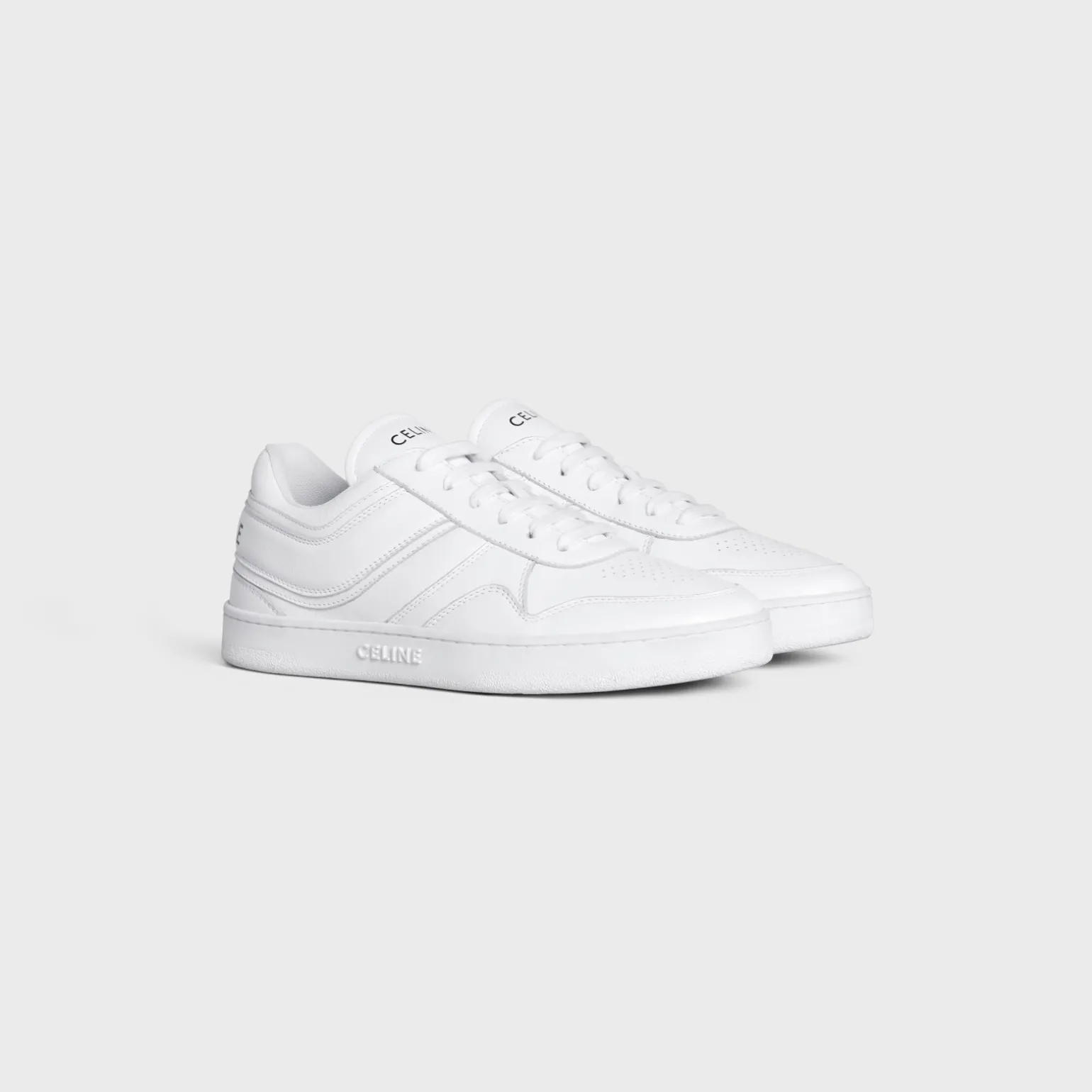 CELINE TRAINER LOW LACE-UP SNEAKER in CALFSKIN