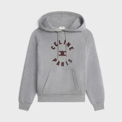 Celine triomphe hoodie in cotton fleece