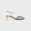 CELINE TRIOMPHE SANDAL in LAMINATED CALFSKIN