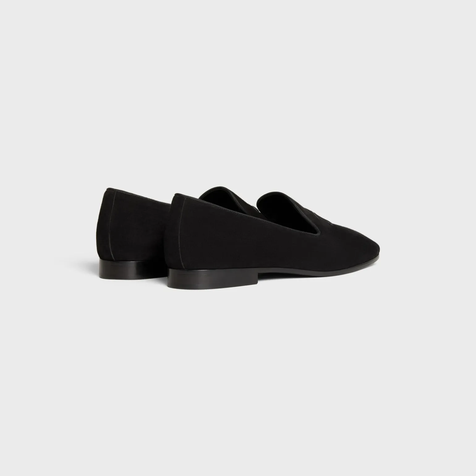 CELINE TRIOMPHE SLIPPERS in SUEDE CALFSKIN