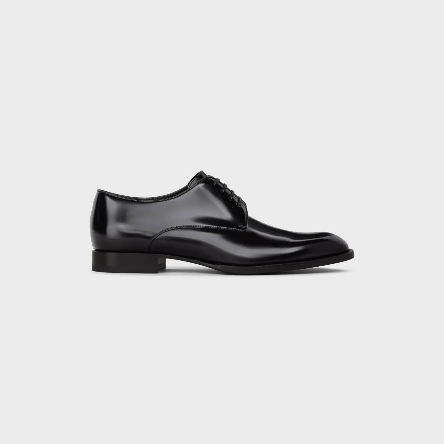 CELINE TUXEDO DERBY in POLISHED BULL