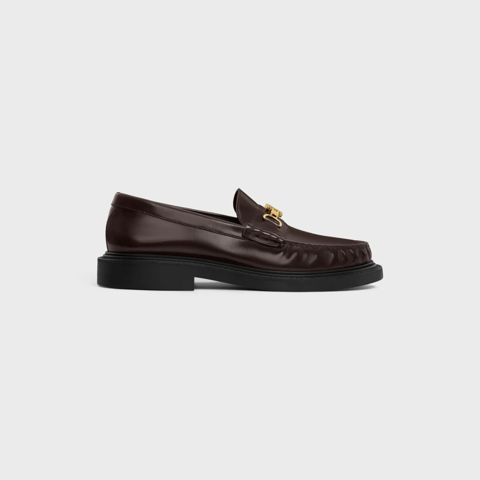CELINE UNIVERSITÉ TRIOMPHE CHAIN LOAFFER in POLISHED BULL