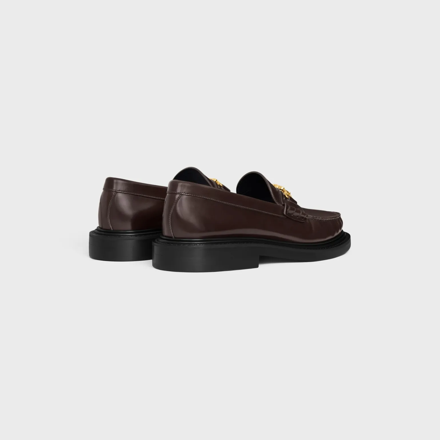 CELINE UNIVERSITÉ TRIOMPHE CHAIN LOAFFER in POLISHED BULL