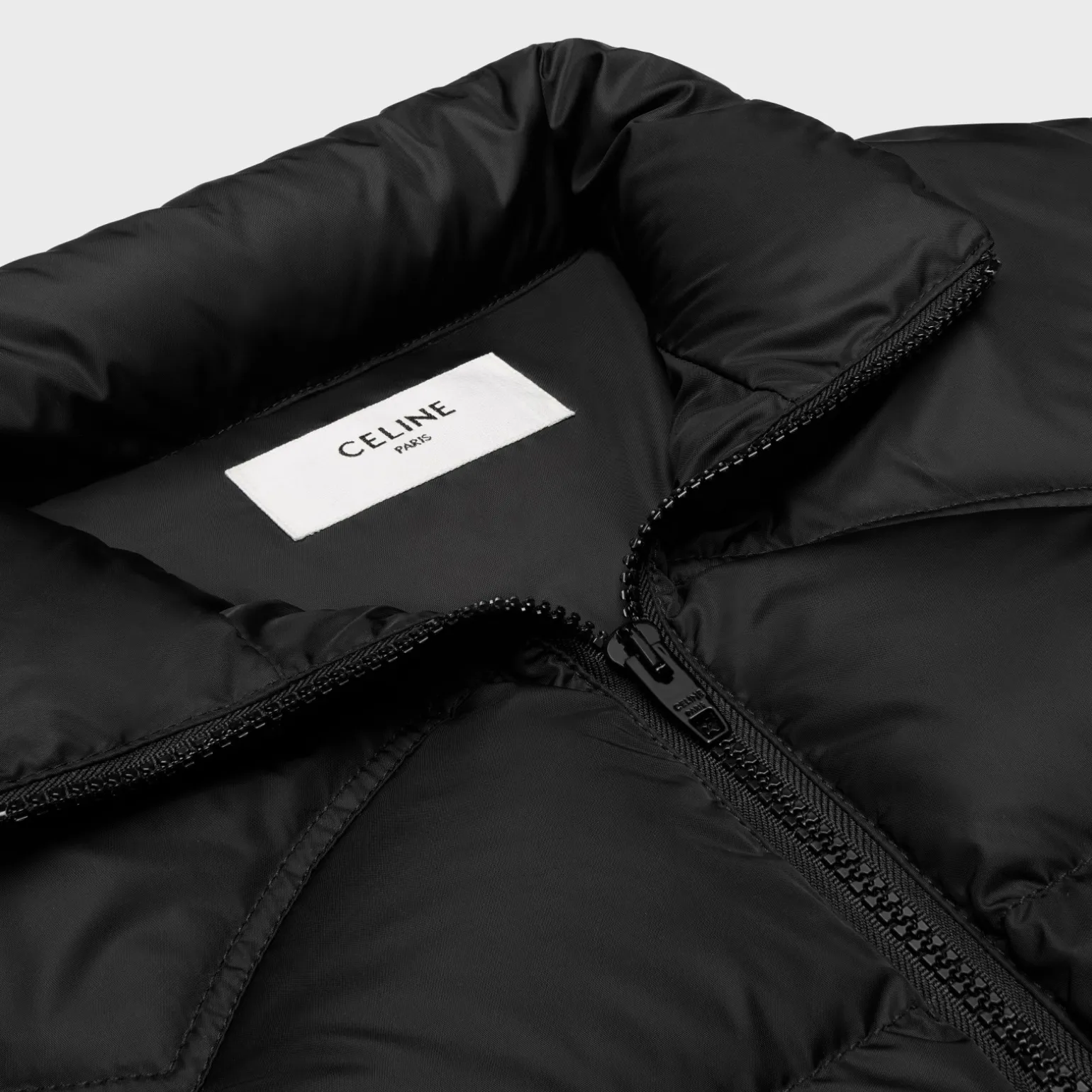 celine western down jacket in lightweight nylon