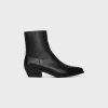 CELINE WESTERN ZIPPED BOOTS in Calfskin
